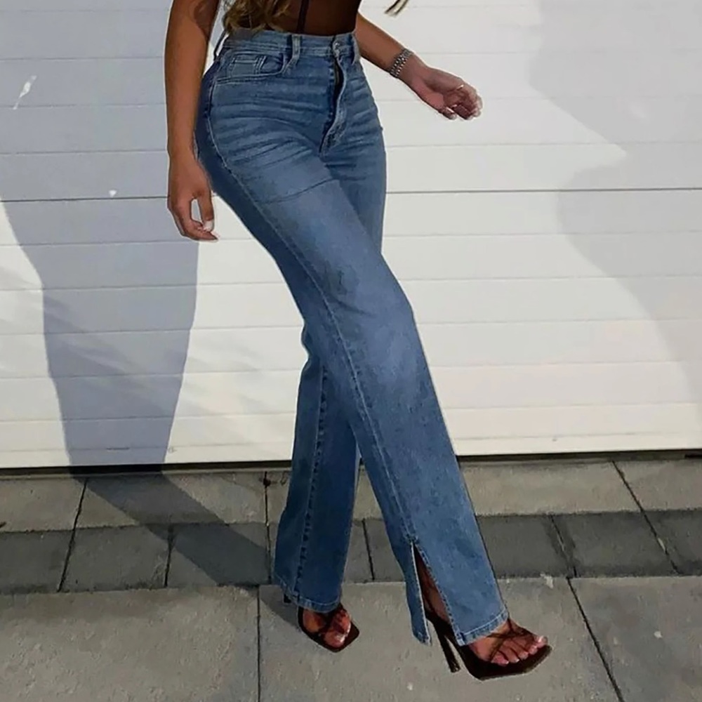 Side Split Jeans